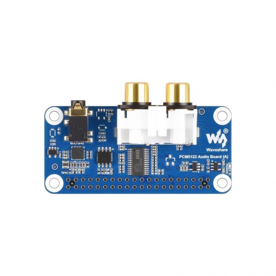 Waveshare PCM5122 HIFI I2S DAC Audio Board For Raspberry Pi, Based On Raspberry Pi 40PIN GPIO Header, Stereo Encoding / Decoding, Supports High-quality Audio Playback Waveshare PCM5122 HIFI I2S DAC Audio Board For Raspberry Pi, Based On Raspberry Pi 40PIN GPIO Header, Stereo Encoding / Decoding, Supports High-quality Audio Playback