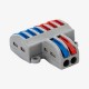 PCT-SPL-62 6:2 Pole Wire Connector Terminal Block, 0.08–2.5mm², Spring Lock Lever Cable Connector