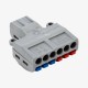 PCT-SPL-62 6:2 Pole Wire Connector Terminal Block, 0.08–2.5mm², Spring Lock Lever Cable Connector