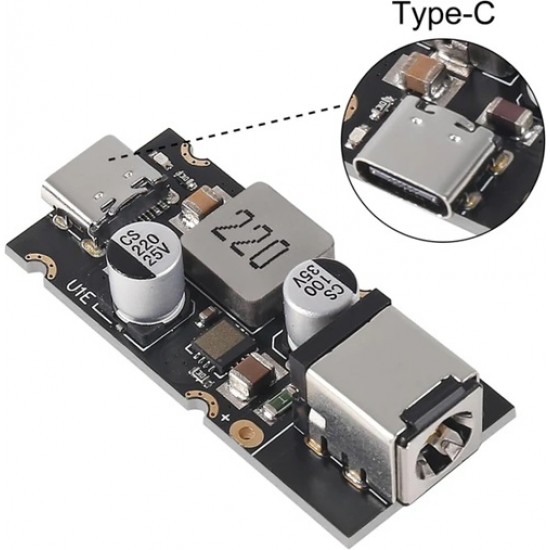 PD65W Fast Charging Adapter Module with DC5525 Output Connector