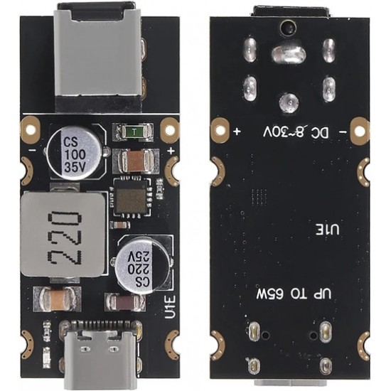 PD65W Fast Charging Adapter Module with DC5525 Output Connector