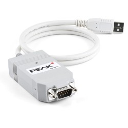 PEAK-System PCAN-USB to RS232 Serial Adapter | USB 2.0 to DB9 Male Serial Converter