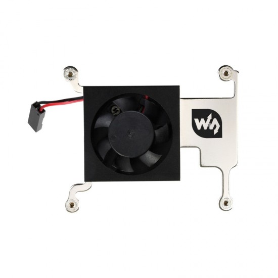 Low-Profile CPU Cooling Fan For Raspberry Pi 4B/3B+/3B, With Aluminum Alloy Bracket