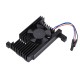 Dedicated All-In-One aluminum alloy cooling fan for Raspberry Pi 4B, PWM speed adjustment, better cooling - With FAN Adapter V2