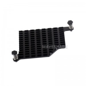 Aluminum Heatsink For Raspberry Pi 5, With Thermal Pads And Spring-Loaded Push Pins Aluminum Heatsink For Raspberry Pi 5, With Thermal Pads And Spring-Loaded Push Pins