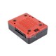 Argon NEO Aluminum Alloy Case for Raspberry Pi 5, Built-in Cooling Fan, Black / Red Color, Removable Top Cover