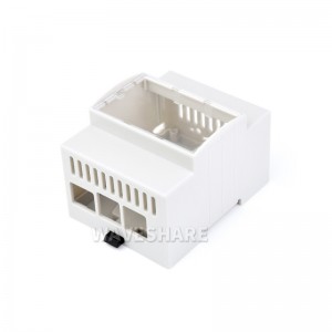 DIN rail ABS Case for Raspberry Pi 5, large inner space, injection moulding