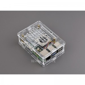 Clear Acrylic Case for Raspberry Pi 5, Supports installing Official Active Cooler Clear Acrylic Case for Raspberry Pi 5, Supports installing Official Active Cooler