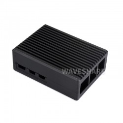 Aluminum Stripe Grooved Case For Raspberry Pi 5, Built-In Cooling Fan And Heatsink Pillars Aluminum Stripe Grooved Case For Raspberry Pi 5, Built-In Cooling Fan And Heatsink Pillars