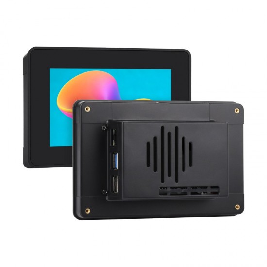 Protective Case For Raspberry Pi 5inch Touch Display 2 And Raspberry Pi 5, Compatible With Multiple 5inch Screens, Supports Installing Raspberry Pi HATs Protective Case For Raspberry Pi 5inch Touch Display 2 And Raspberry Pi 5, Compatible With Multiple 5inch Screens, Supports Installing Raspberry Pi HATs