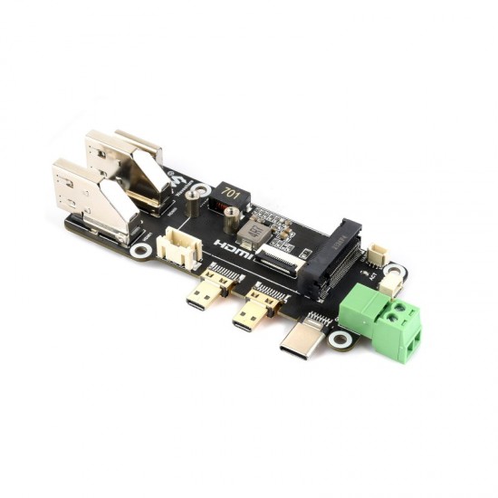 PCIe To M.2 Multifunctional Adapter, Compatible with Raspberry Pi 5, Two Power Supply Methods, Supports Dual 4K Outputs PCIe To M.2 Multifunctional Adapter, Compatible with Raspberry Pi 5, Two Power Supply Methods, Supports Dual 4K Outputs