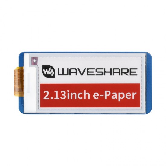 2.13inch E-Paper E-Ink Display Module (B) for Raspberry Pi Pico, 250x122, Red / Black / White, SPI