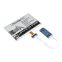 7.5inch E-Paper E-Ink Display Module For Raspberry Pi Pico, 800×480 Pixels, Black / White, SPI Interface