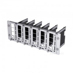 Waveshare PiRack-M6F multi-node server cluster kit for Raspberry Pi 4/5, 10inch rack width, 2U mounting space
