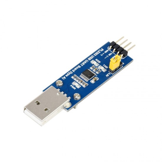 PL2303 USB UART Board (Type A), USB To UART (TTL) Communication Module With USB Type A Connector