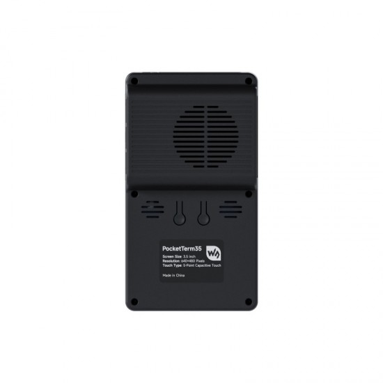 WaveShare Portable Handheld Linux Terminal With 3.5inch Touch Display, 640 × 480 Resolution, Optical Bonding, Supports Raspberry Pi 5 Portable Development And Debugging Devices [Battery & Power Supply Not Included]