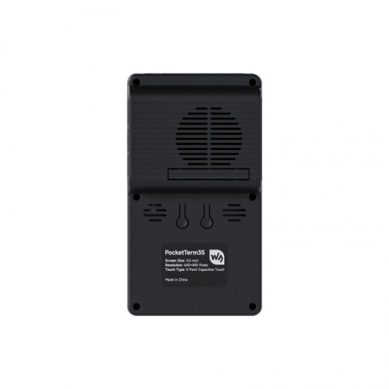 WaveShare Portable Handheld Linux Terminal With 3.5inch Touch Display, 640 × 480 Resolution, Optical Bonding, Supports Raspberry Pi 5 Portable Development And Debugging Devices With Battery [Raspberry PI Not Included]