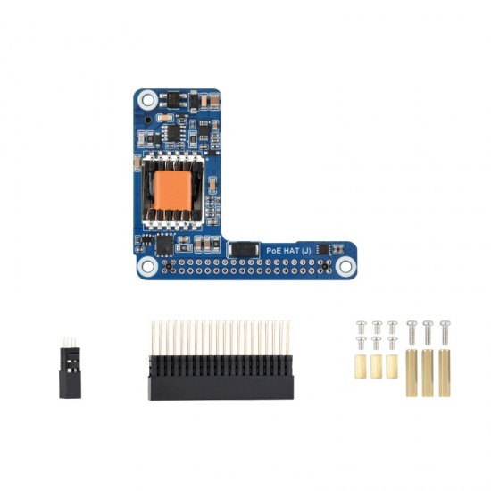 Waveshare PoE / PoE+ HAT (J) For Raspberry Pi 5 / CM 5, 5V / 5A Output, Stable Performance, Isolated Switched-mode Power Supply Waveshare PoE / PoE+ HAT (J) For Raspberry Pi 5 / CM 5, 5V / 5A Output, Stable Performance, Isolated Switched-mode Power Supply