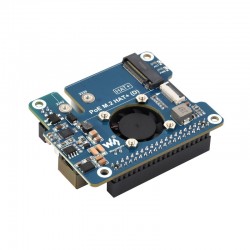PCIe To M.2 Adapter With PoE Function For Raspberry Pi 5, Supports NVMe Protocol M.2 Solid State Drive, High-speed Reading/Writing, Raspberry Pi 5, Unsoldered Header