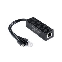 Industrial Gigabit PoE Splitter, 5V 5A Type-C Power Output Port, Onboard MPS Control Chip, Safer And More Stable (Type-C Output)