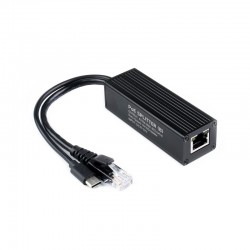 Industrial Gigabit PoE Splitter, 5V 5A Type-C Power Output Port, Onboard MPS Control Chip, Safer And More Stable (Type-C Output)