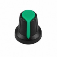 Potentiometer Knob Rotary Switch Cap – Black & Green