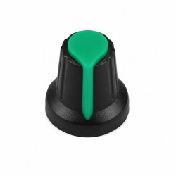 Potentiometer Knob Rotary Switch Cap – Black & Green