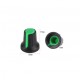 Potentiometer Knob Rotary Switch Cap – Black & Green Potentiometer Knob Rotary Switch Cap – Black & Green