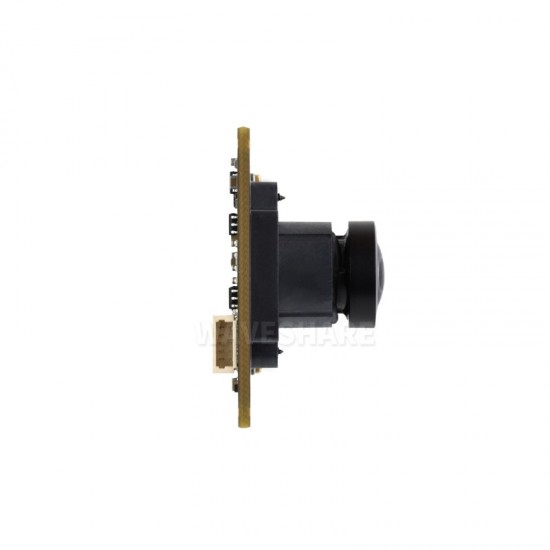 Waveshare PS5268 2MP M12 Camera Module Type B, USB 2.0 Header, High Dynamic Range, Rolling Shutter, Onboard Dual Microphones