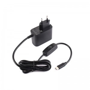 Waveshare 27W USB Type-C Power Supply Type C, PD Power Supply,  Suitable For Raspberry Pi 5, 1.2m Cable Length