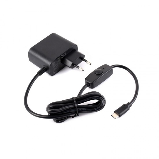Waveshare 27W USB Type-C Power Supply Type C, PD Power Supply, Suitable For Raspberry Pi 5, 1.2m Cable Length Waveshare 27W USB Type-C Power Supply Type C, PD Power Supply, Suitable For Raspberry Pi 5, 1.2m Cable Length