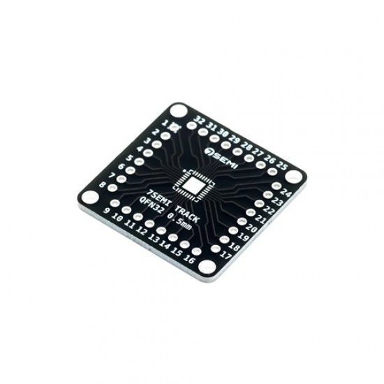 7Semi QFN32 Adapter Board 0.5mm & 0.65mm – SMD to DIP Converter for STM ,AVR ,ESP Embedded Prototyping (MPN:TR-10126)