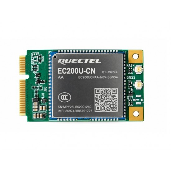 Quectel EC200U-CNAA-N05-MN0CA 4G LTE Cat 1 Mini PCIe Module with GNSS