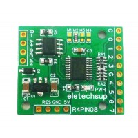 R4PIN08-PIN-4DI-4DO 8-Channel RS485 Modbus RTU Remote I/O Module | 4 Digital Inputs & 4 Digital Outputs | 5V/12V/24V TTL