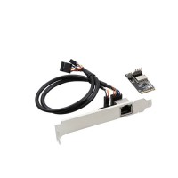 Realtek RTL8111H M.2 B & M Key Gigabit Ethernet NIC Module with Single RJ45 Bracket