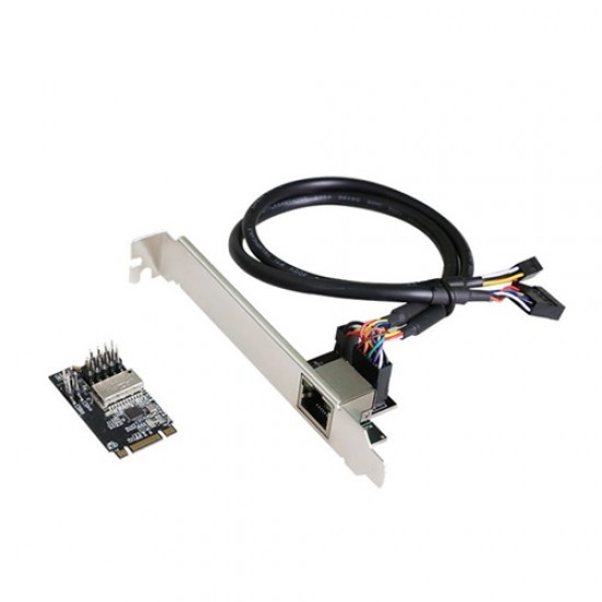 Realtek RTL8111H M.2 B & M Key Gigabit Ethernet NIC Module with Single RJ45 Bracket Realtek RTL8111H M.2 B & M Key Gigabit Ethernet NIC Module with Single RJ45 Bracket