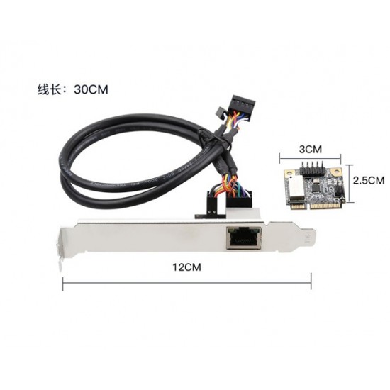 Realtek RTL8111H Controller Mini PCIe to Gigabit Ethernet RJ45 Network Card with Single RJ45 Bracket Realtek RTL8111H Controller Mini PCIe to Gigabit Ethernet RJ45 Network Card with Single RJ45 Bracket