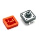 Red Square Cap for 12x12mm Tactile Push Button