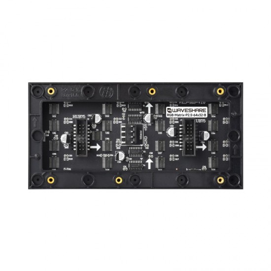 Waveshare RGB Full-color LED Matrix Panel, 2.5mm Pitch, 64 × 32 Pixels, Adjustable Brightness, GOB Version