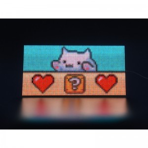 Waveshare RGB Full-color LED Matrix Panel, 4mm Pitch, 80×40 Pixels, Adjustable Brightness