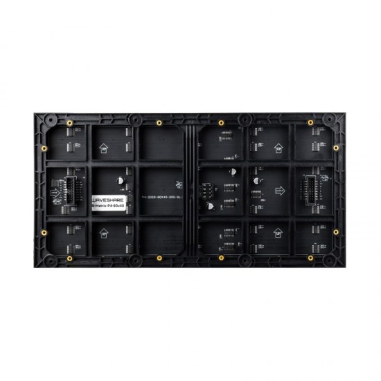 Waveshare RGB Full-color LED Matrix Panel, 4mm Pitch, 80×40 Pixels, Adjustable Brightness