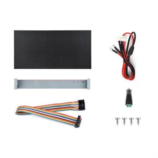 Waveshare RGB Full-color LED Matrix Panel, 4mm Pitch, 80×40 Pixels, Adjustable Brightness
