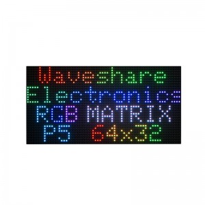 RGB full-color LED Matrix P5 Panel, 5mm Pitch, 64×32 pixels, Adjustable Brightness RGB full-color LED Matrix P5 Panel, 5mm Pitch, 64×32 pixels, Adjustable Brightness