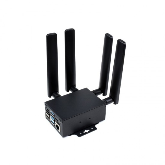 RM500U-CNV 5G HAT (With Case) for Raspberry Pi, quad antennas LTE-A, multi band, 5G/4G/3G Compatible