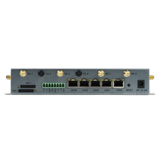 RM520N-GL industrial 5G Router, wireless CPE, snapdragon X62 onboard, 5G Global Band Module, Gigabit Ethernet and WiFi
