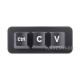 Ctrl C/V Shortcut Keyboard For Programmers, 3-Key Development Board, CNC Metal Case, Adopts RP2040 Microcontroller Chip