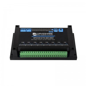 Industrial 8-Channel RP2350 Relay Module, Based On RP2350 Dual-core & Dual-architecture Microcontroller, Supports Digital Input, RS485, And Ethernet Port Interfaces, With Multiple Isolation Protection Circuits - Common Network Port Version Industrial 8-Channel RP2350 Relay Module, Based On RP2350 Dual-core & Dual-architecture Microcontroller, Supports Digital Input, RS485, And Ethernet Port Interfaces, With Multiple Isolation Protection Circuits - Common Network Port Version
