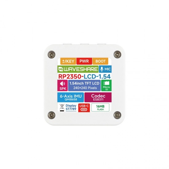 RP2350 1.54inch (No Touch) LCD Display Development Board, 240 × 240 Resolution, 65K Color, IPS Display Panel, Dual-core And Dual-architecture, With 3.7V MX1.25 Lithium Battery RP2350 1.54inch (No Touch) LCD Display Development Board, 240 × 240 Resolution, 65K Color, IPS Display Panel, Dual-core And Dual-architecture, With 3.7V MX1.25 Lithium Battery
