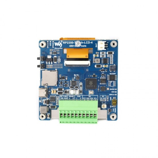 Waveshare RP2350 4inch (NO Touch) Display Development Board, 480×480 IPS Panel Display, 65K Color, Dual-core & Dual-architecture Design, Optional For Touch Function Waveshare RP2350 4inch (NO Touch) Display Development Board, 480×480 IPS Panel Display, 65K Color, Dual-core & Dual-architecture Design, Optional For Touch Function