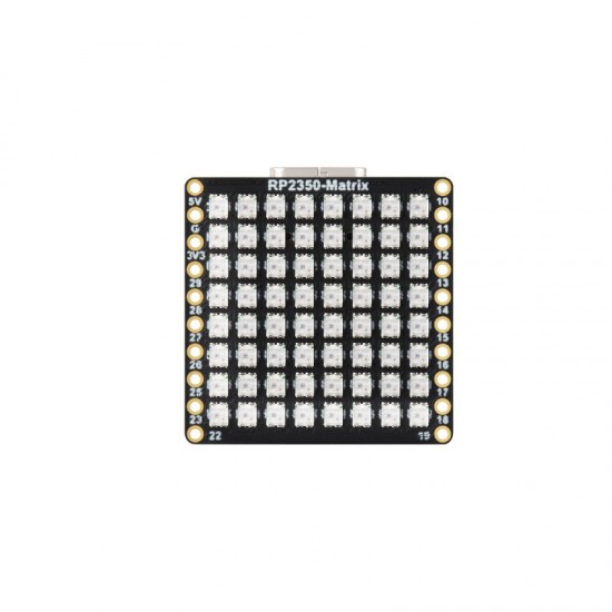 RP2350-Matrix Microcontroller Development Board, Dual-core And Dual-architecture Design, Onboard 6-Axis Sensor And 8 × 8 RGB LED Matrix For Colorful Lighting Display RP2350-Matrix Microcontroller Development Board, Dual-core And Dual-architecture Design, Onboard 6-Axis Sensor And 8 × 8 RGB LED Matrix For Colorful Lighting Display